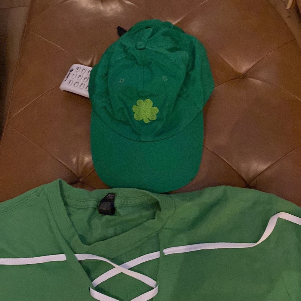 Happy st Patrick’s day great shirt and hat